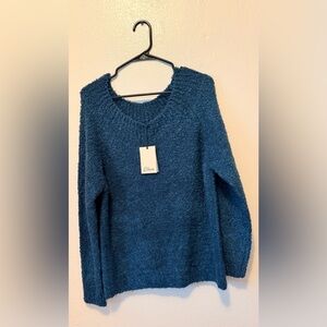 Elan Teal Women's Crew Neck Sweater